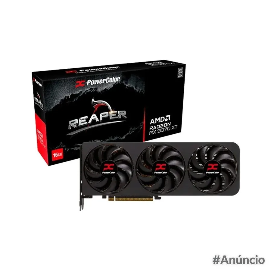 Placa De Video Powercolor Reaper Amd Radeon RX 9070 XT 16GB Gddr6 RX 9070 XT 16G A