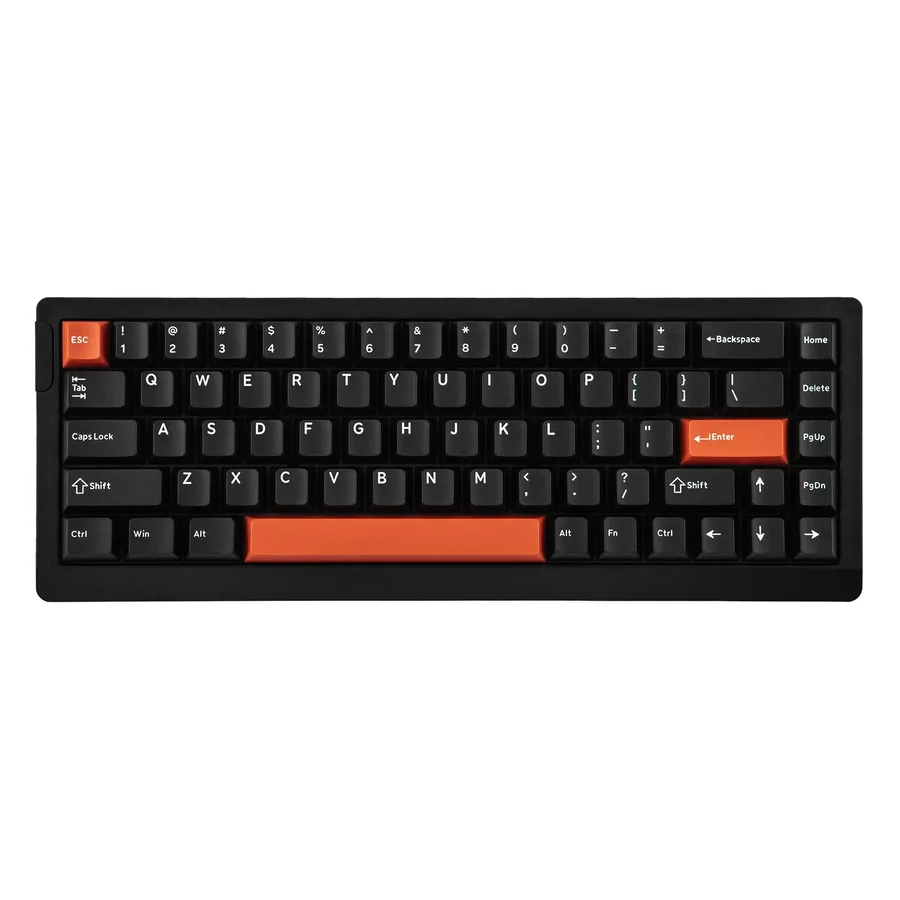 Epomaker he68 lite 65 ansi eua layout bandeja-montado com fio efeito hall teclado mecânico magnético dks socd rgb backlight