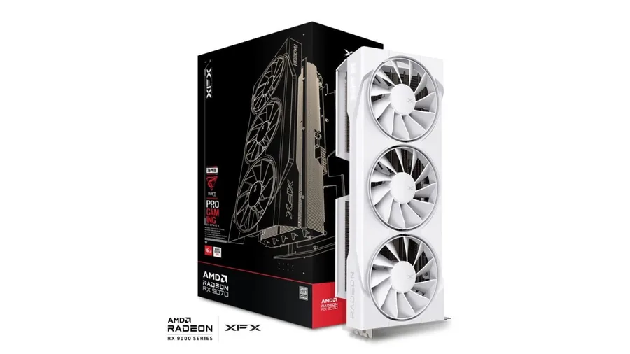 Placa De Video Xfx Swift Rx 9070 Oc White Triple Fan Gaming Edition With Amd Radeon 16GB Gddr6 Hdmi 3Xdp Rdna 4 Rx 97Swfb3W9