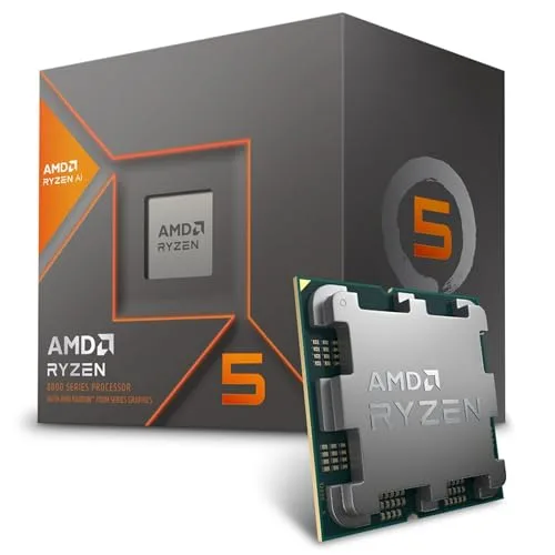 Processador AMD Ryzen 5 8600G Box AM56 Cores12 Threads5.0GHz22 MB CacheWraith StealthRadeon 760MAMD Ryzen AI