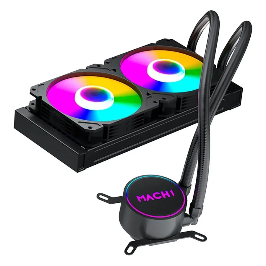 Water Cooler Mach1 Logic Rgb 240Mm Amd E Intel Preto Gk240