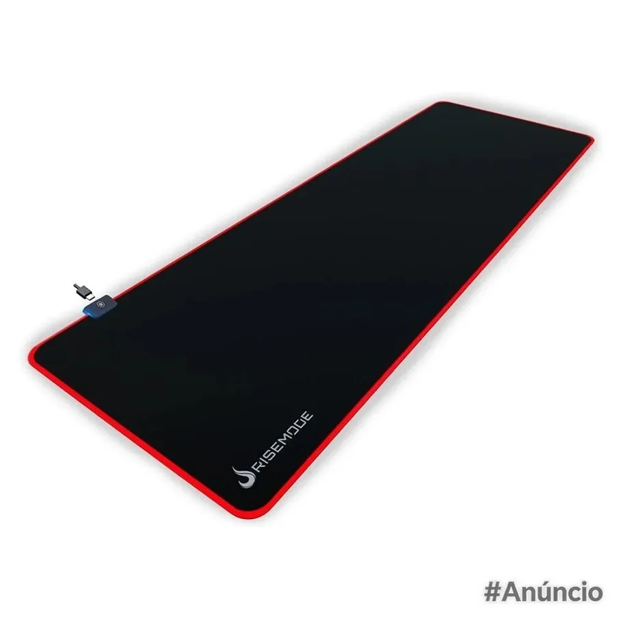 Mousepad Gamer Rise Mode Rgb Estendido 900X300Mm Preto Rm Mp 07 Rgb