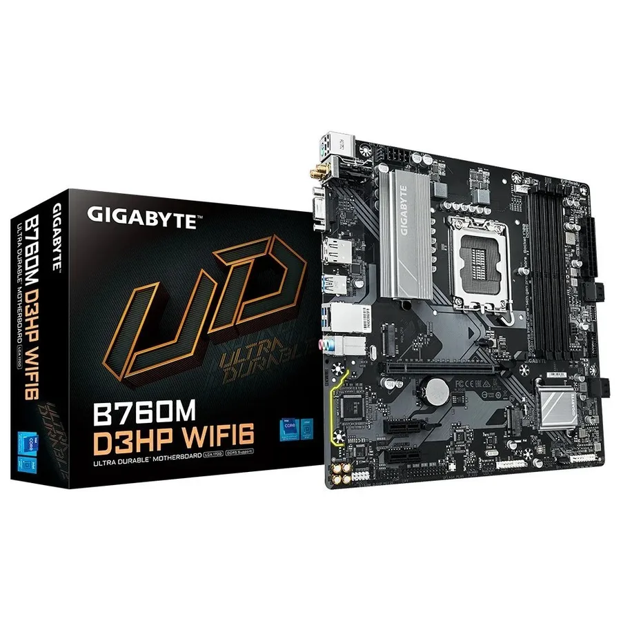 Placa Mae Gigabyte B760M D3Hp Wifi6 Intel Micro Atx Ddr5 Wi Fi 6 Bluetooth Preto 9Mb76M3Pw 00 G10