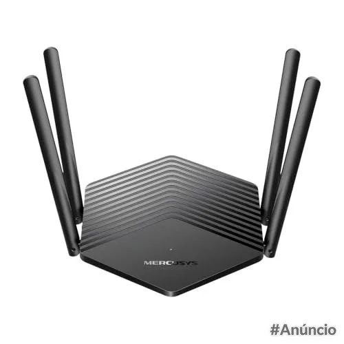 Mercusys MR80X V4 Roteador Wi-Fi 6 AX3000 Dual Band, 4 Portas Gigabit, 4 Antenas, EasyMesh, Cobertura de até 180 m² e Conexão para até 100 Dispositivos
