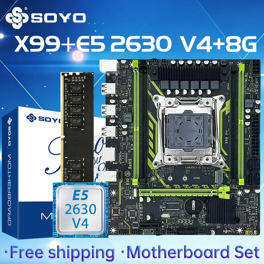 X99 Soyo D4  Xeon E5 2630 V4 sem ram