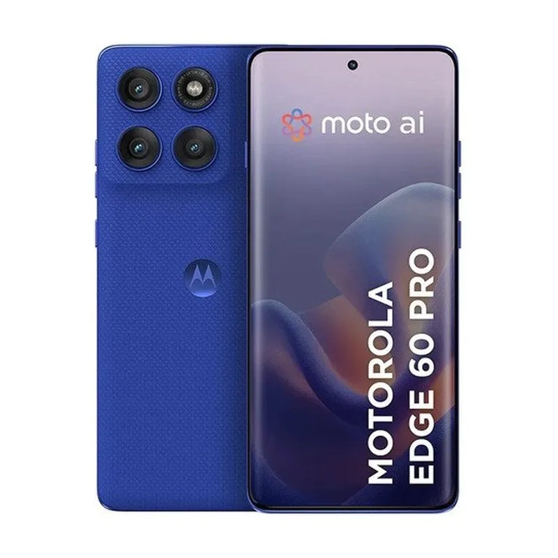 Smartphone Motorola Edge 60 Pro 5g - 256GB 24GB 12GB Ram12GB Ram Boost, Tela Quad-curve Moto Ai 50mp Sony Camera Ultrarresistencia Militar Ip68  Ip69 - Azul