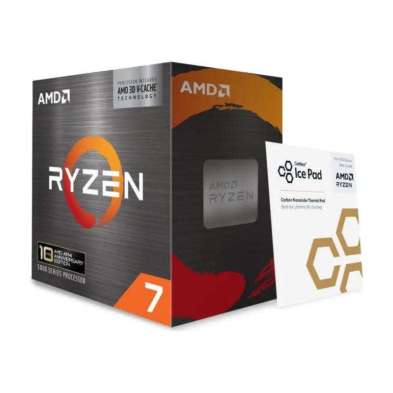 AMD Processador Ryzen 7 5800X3D de 8 núcleos e 16 threads para desktop com tecnologia AMD 3D V-Cache