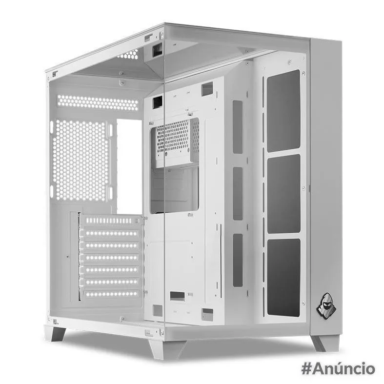 Gabinete Gamer Mancer CV550, Mid-Tower, Lateral de Vidro, Branco, MCR-CV550-WH
